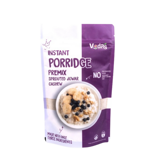 Vedas Kitchen Sprouted Jowar Cashew Instant Porridge Grab2Buy Vedas Kitchen Grab2Buy