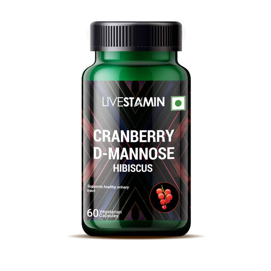 Livestamin Cranberry D-Mannose Hibiscus Capsules - Grab2buy