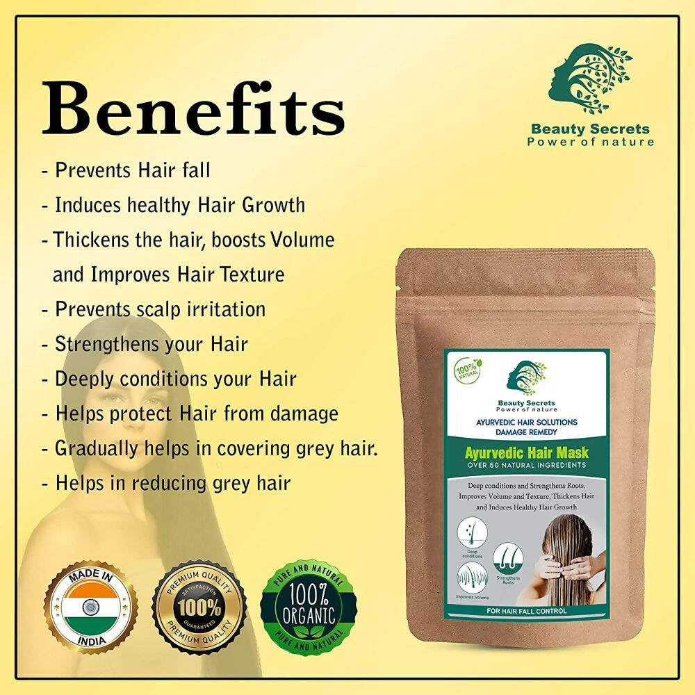 Beauty Secrets Ayurvedic Hair Mask - Grab2buy