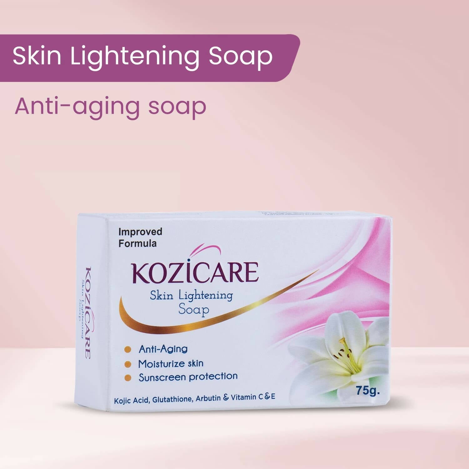 Healthvit Kozicare Skin Lightening Soap - Grab2buy