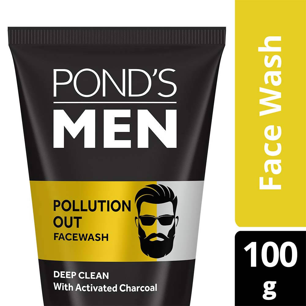 Ponds Men Pollution Out Activated Charcoal Deep Clean Facewash