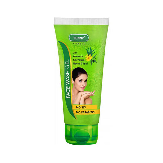 Bakson's Sunny Herbals Face Wash Gel With Aloevera, Calendula, Neem & Tulsi - Grab2buy