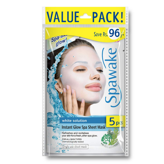 Spawake Face Sheet Mask Whitening Instant Glow for Hydrating & Radiance Grab2Buy Spawake Grab2Buy