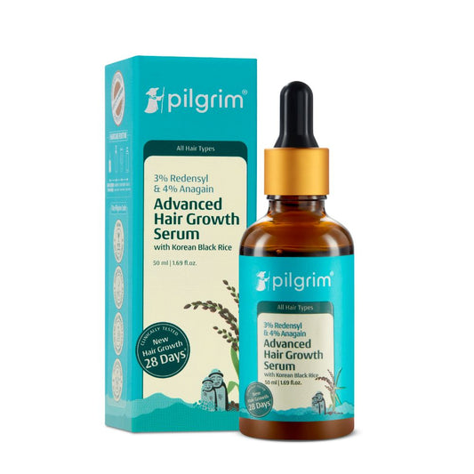Pilgrim 3% Redensyl + 4% Anagain Advanced Hair Growth Serum with Korean Black Rice | Grab2Buy