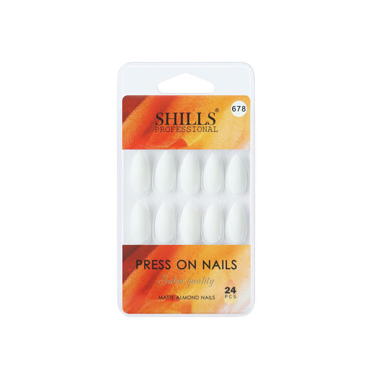 Shills Professional Reusable Press On Nails Sharp Almond - SPN678