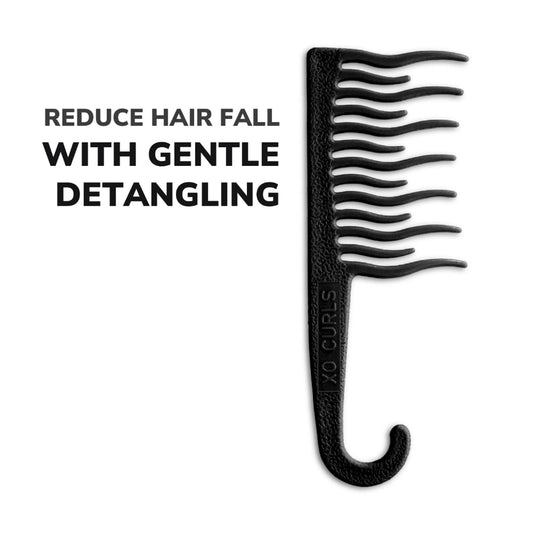 XO Curls Shower Detangling Comb - Black Grab2Buy XO Curls Grab2Buy