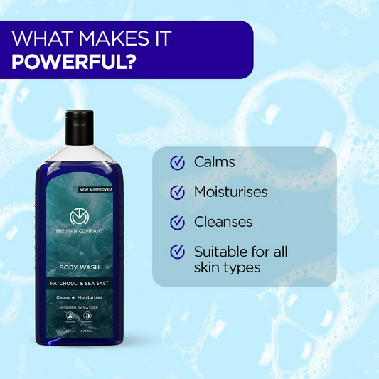 The Man Company Patchouli & Sea Salt Perfumed Body Wash Grab2Buy The Man Company Grab2Buy