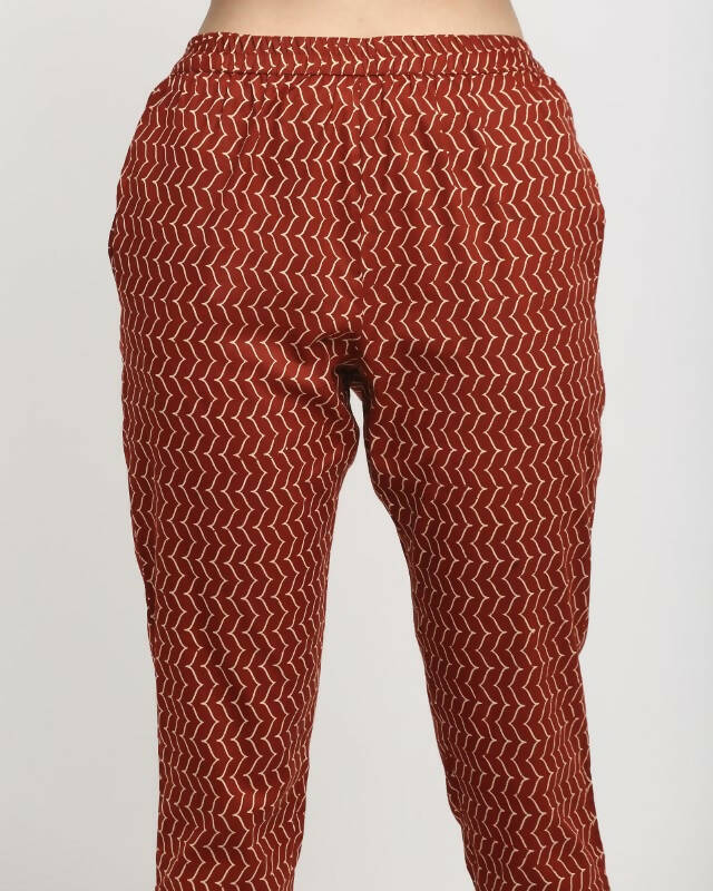 Aastha Fashion Women's Multicolor Cotton Printed Kurta with Trouser & Dupatta - Grab2buy