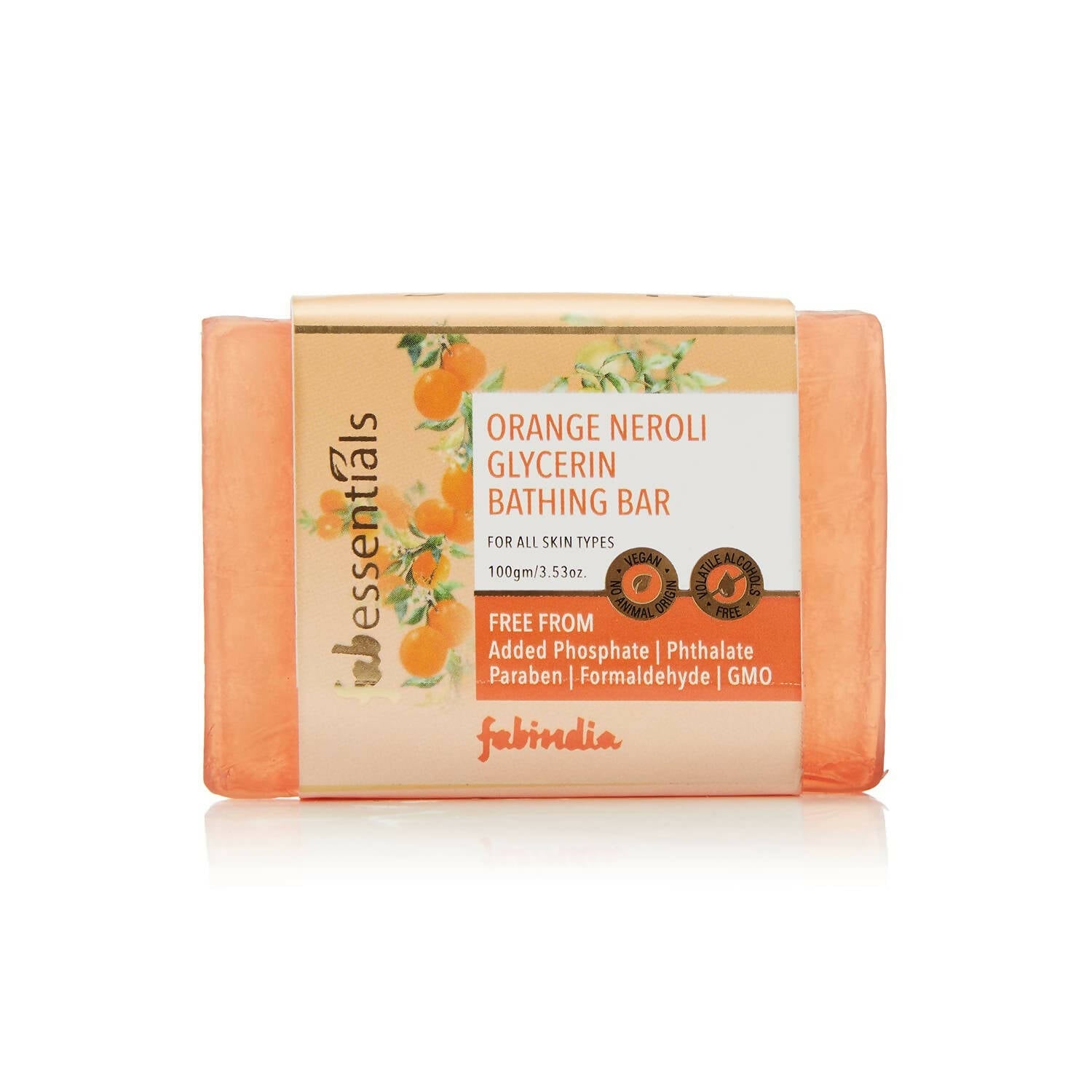 Fabessentials Assorted Glycerin Bathing Bars Combo - Orange Neroli, Neem Aloe Vera & Jasmine - Grab2buy