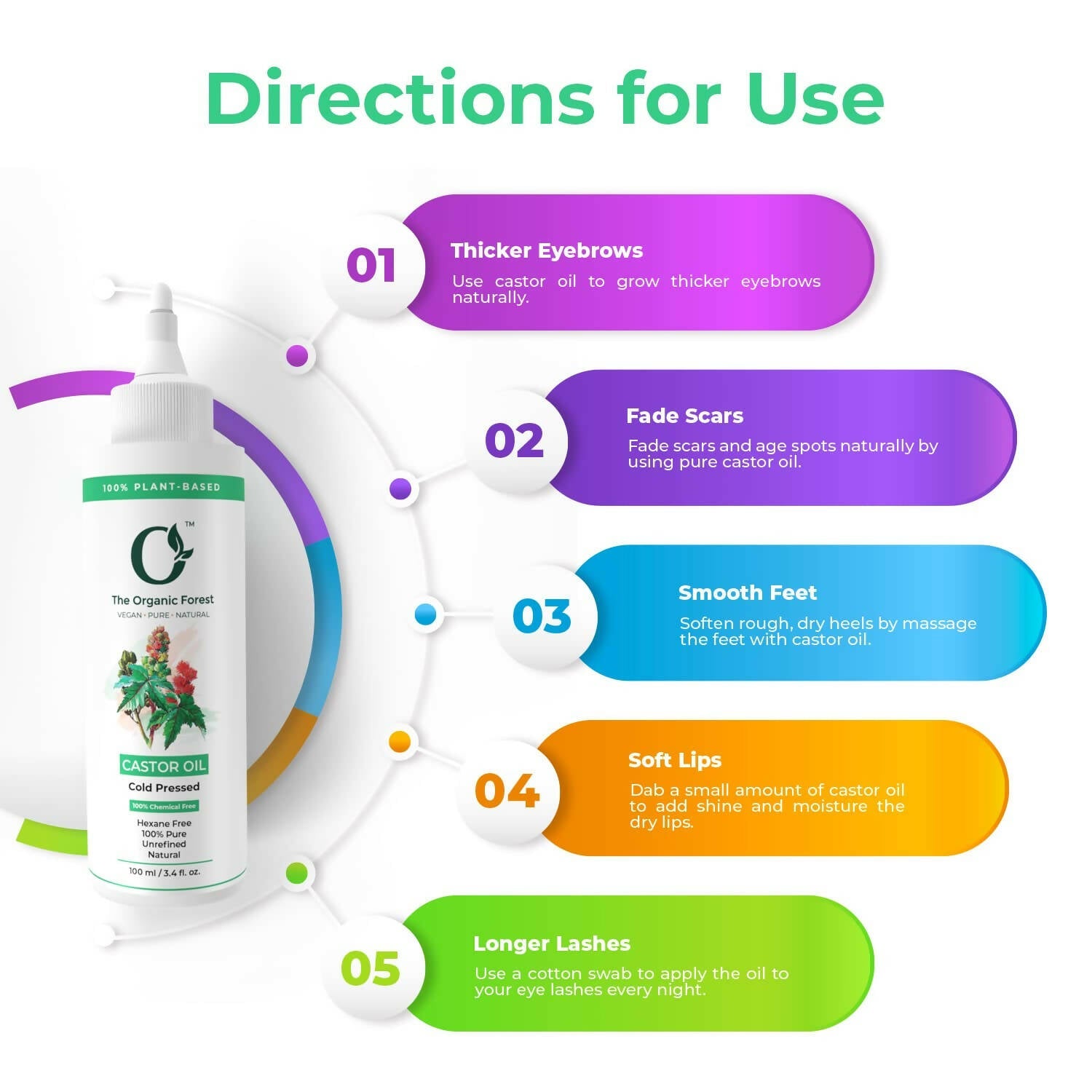 The Organic Forest Castor Oil - Cold Pressed - Grab2buy