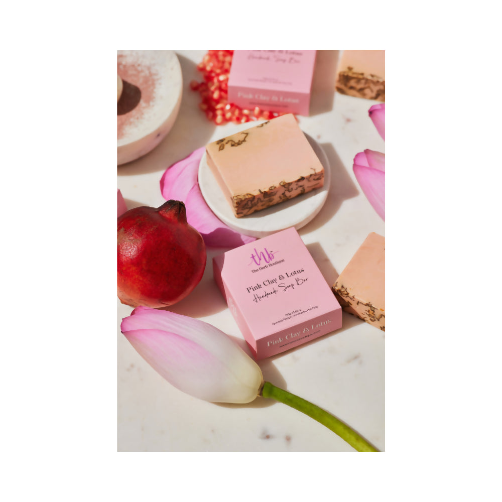 The Herb Boutique Pink Clay and Lotus Sugar Soap Bar - Grab2buy
