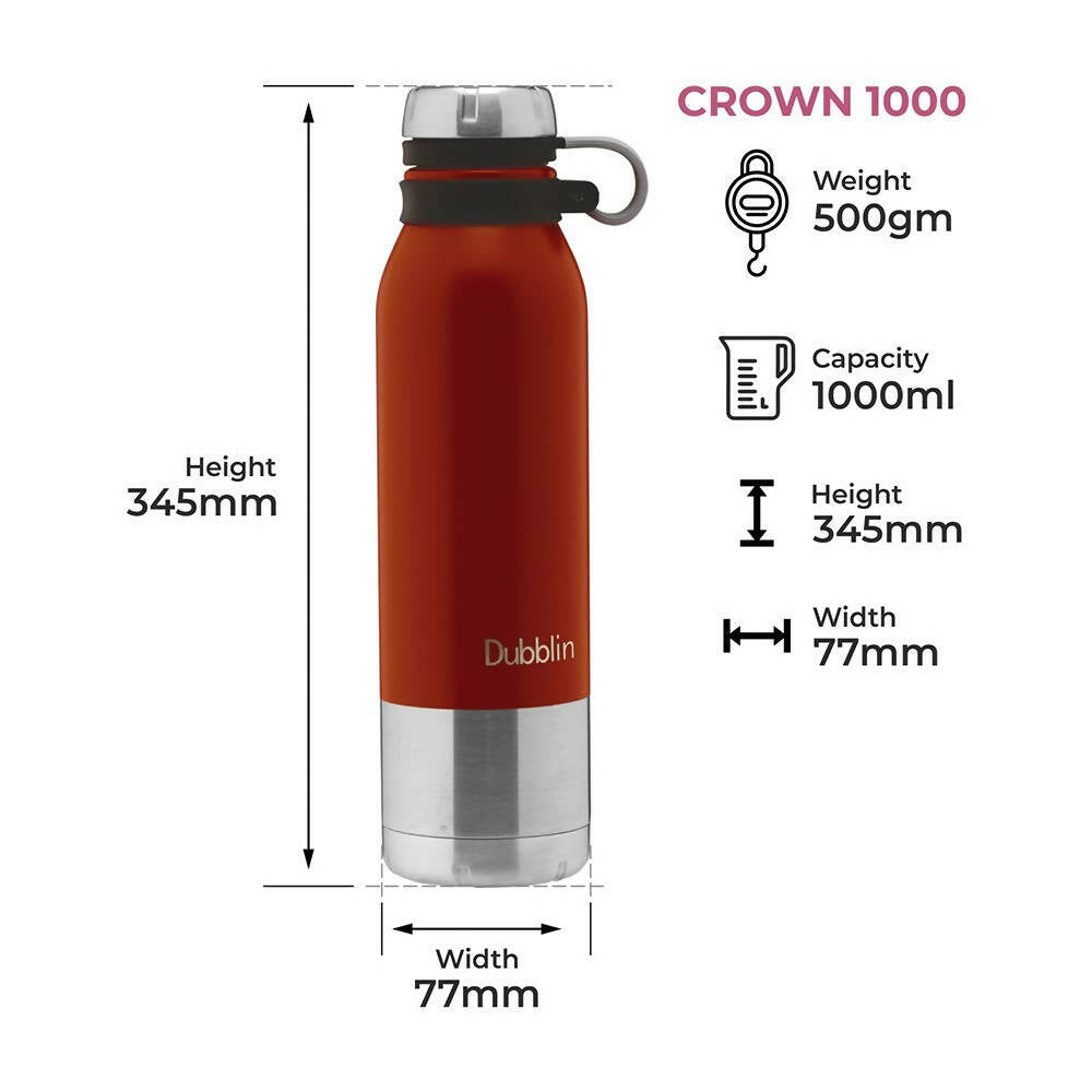 Dubblin Crown Vacuum Bottle - Grab2buy
