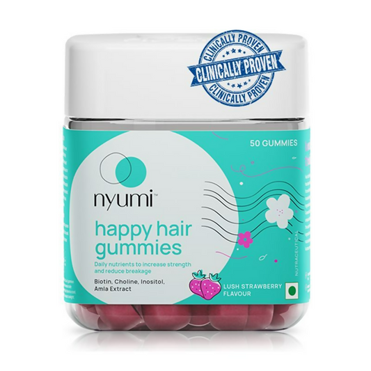 Nyumi Biotin Hair Gummies For Stronger Thicker And Shinier Hair - Amla Zinc, & Multivitamins Grab2Buy Nyumi Grab2Buy