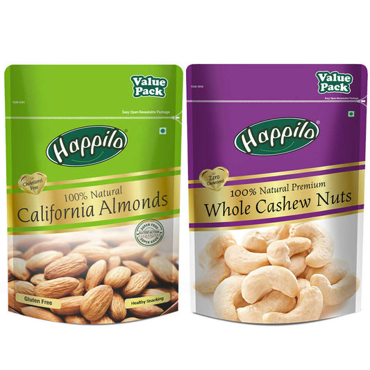 Grab2Buy Premium Dry Fruit Combo (Almond & Cashews) Grab2Buy Happilo Grab2Buy
