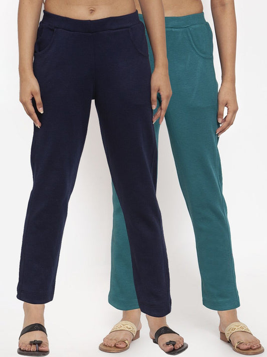 TAG 7 Women Pack of 2 Wool Blend Ankle-Length Leggings Pants