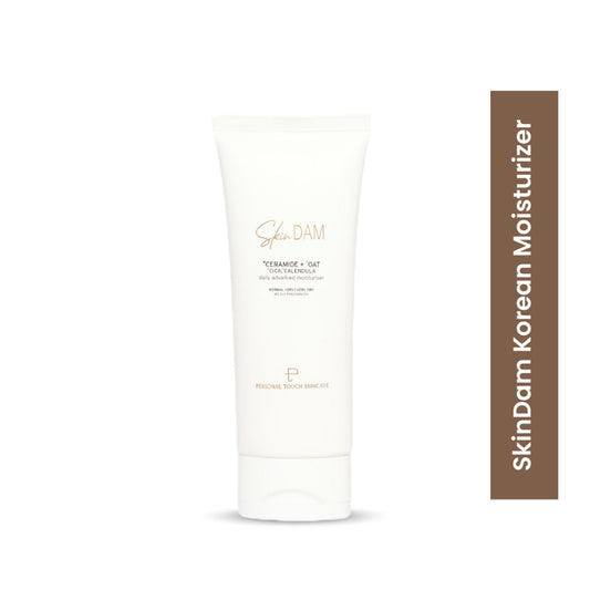 Personal Touch Skincare SkinDam Korean Moisturizer With Ceramide 3, Oat, Calendula & Centella For Dry Skin