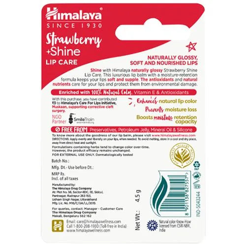 Himalaya Herbals Strawberry Shine Lip Care - Distacart