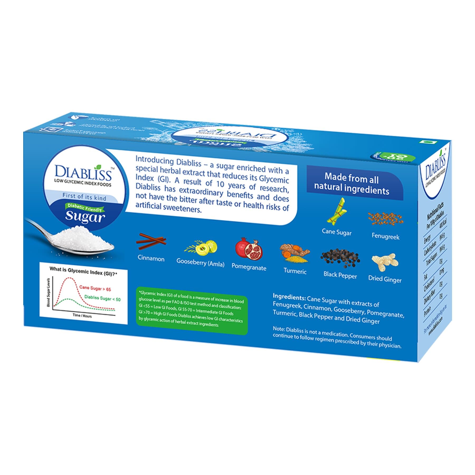Diabliss Diabetic Friendly Sugar Sachets - Grab2buy