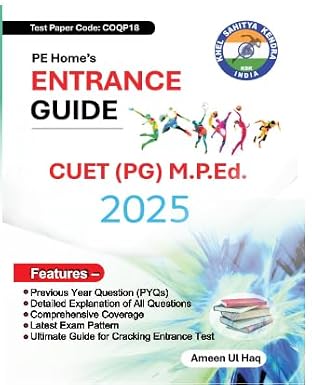CUET PG M.P.Ed. Entrance Guide 2025, Previous Year Questions with Detailed Explanations Paperback – 28 February 2025