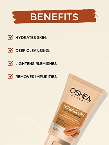 Oshea Herbals Papayaclean Anti Blemish Face Wash - Grab2buy