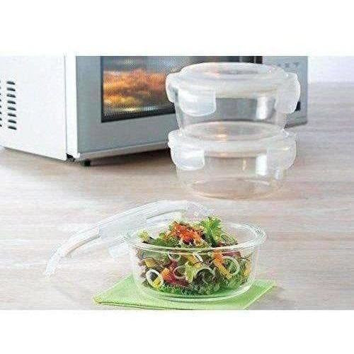 Microwavable Containers with Lunch Bag, 400ml, Set of 3 - Grab2buy