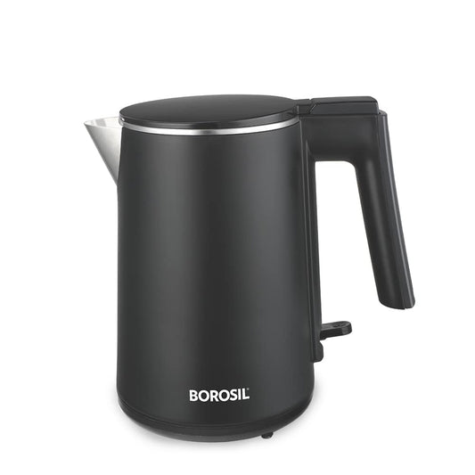 Borosil 1 L 1200W Stainless Steel Cool touch Electric Kettle