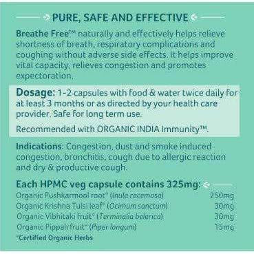 Organic India Breathe Free Capsules - Grab2buy
