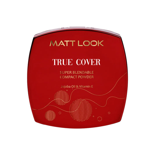 Matt Look True Cover Super Blendable Compact Powder - Warm Beige