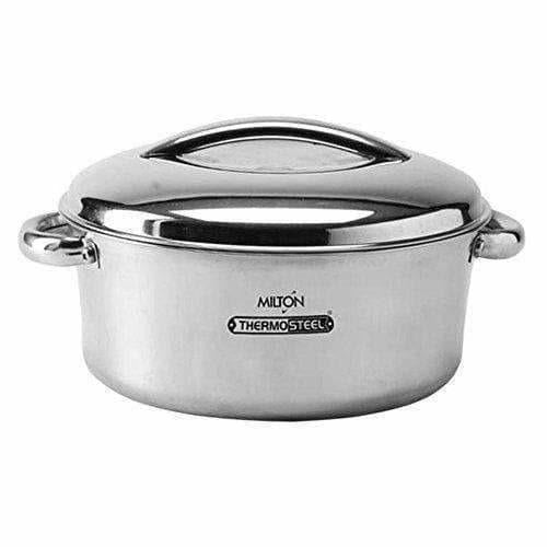 Stainless Steel Casserole, 1.5 Litres, Silver - Grab2buy