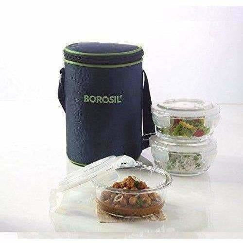 Microwavable Containers with Lunch Bag, 400ml, Set of 3 - Grab2buy