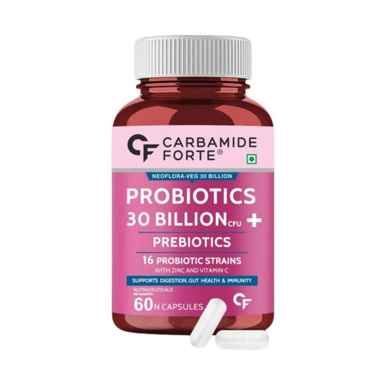 Carbamide Forte Probiotics Supplement 30 Billion Veg Capsules - Grab2buy