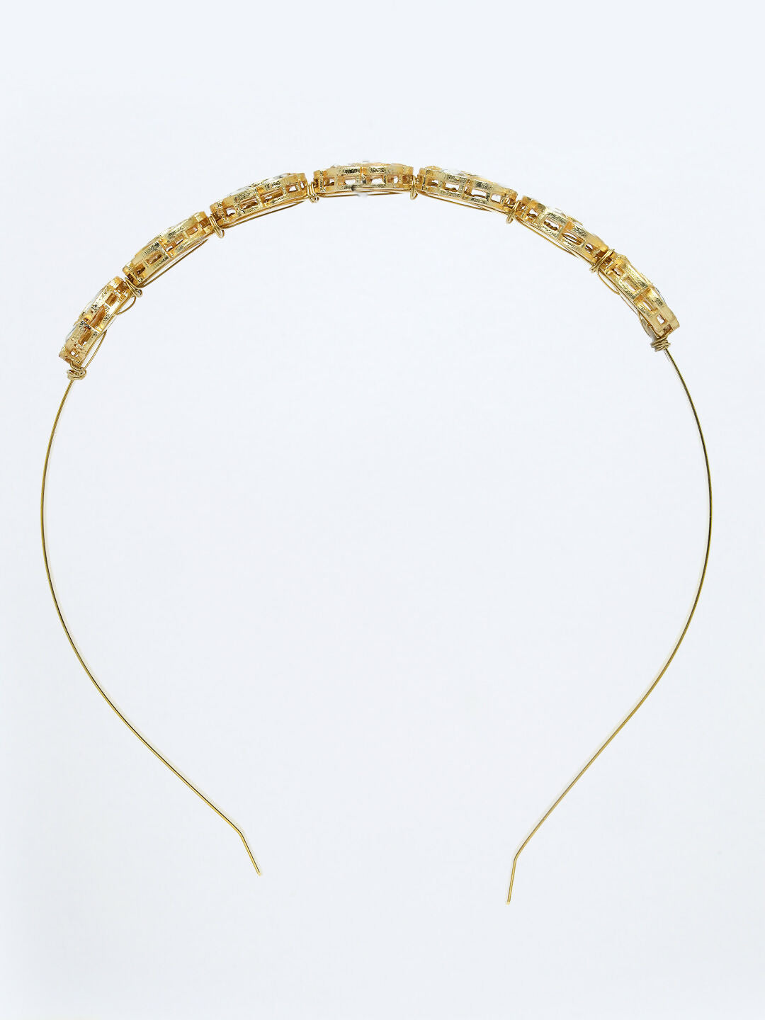 NVR Women's Gold-Plated Kundan Embellished Hairband - Grab2buy