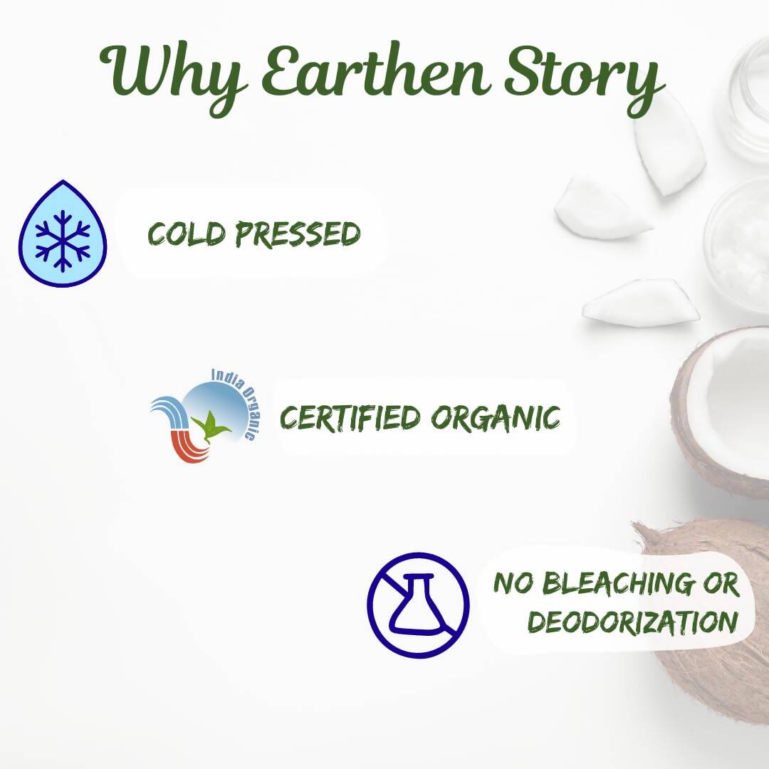 Earthen Story Certified Organic coconut oil - Distacart