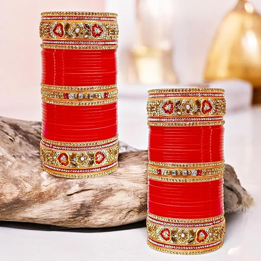 Tehzeeb Creations Bridal Bangle Set Wedding Chuda Designer Chura Fashion Choora For Women | Grab2Buy