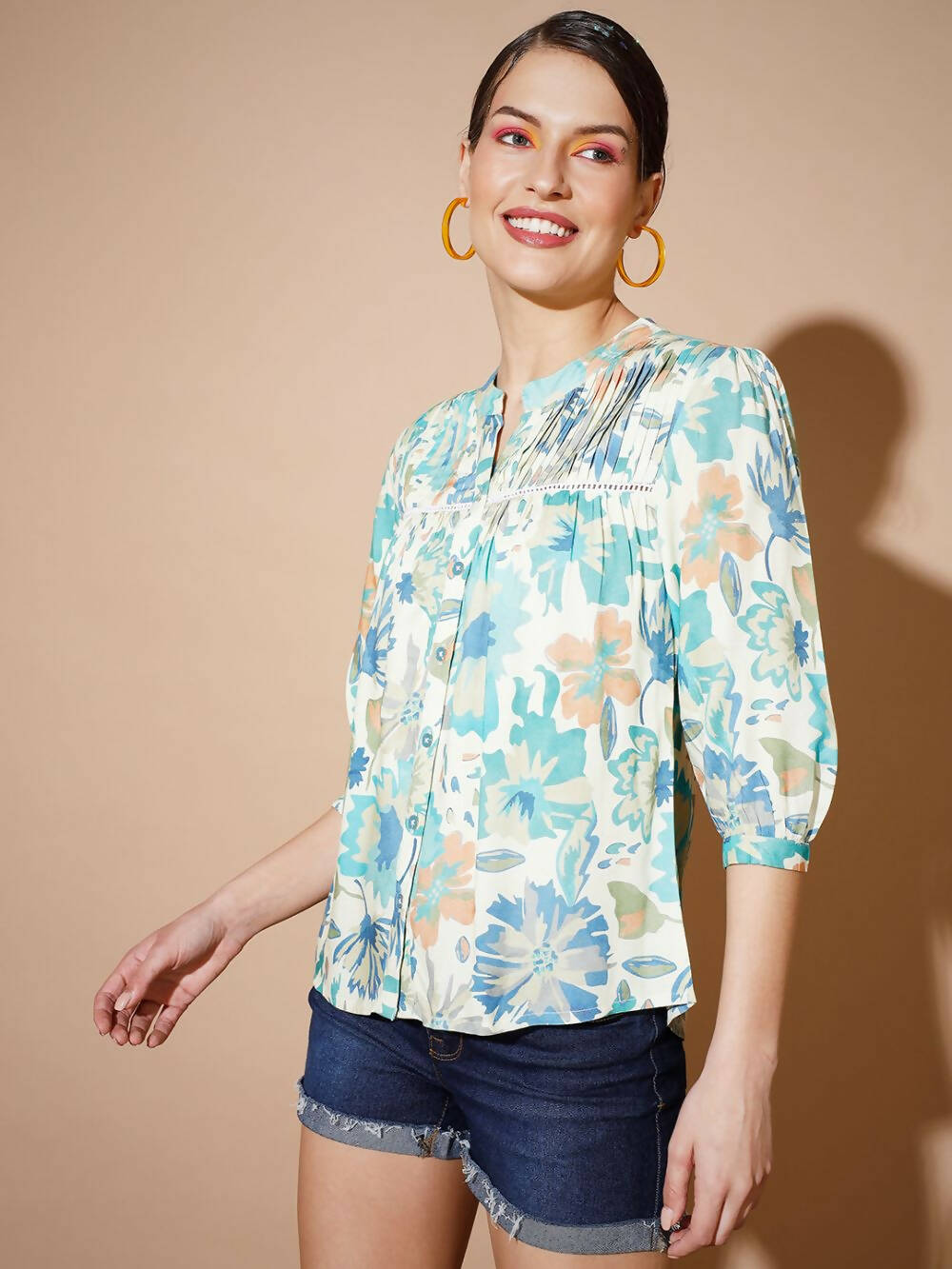 Myshka Women Multi Floral Tops - Grab2buy