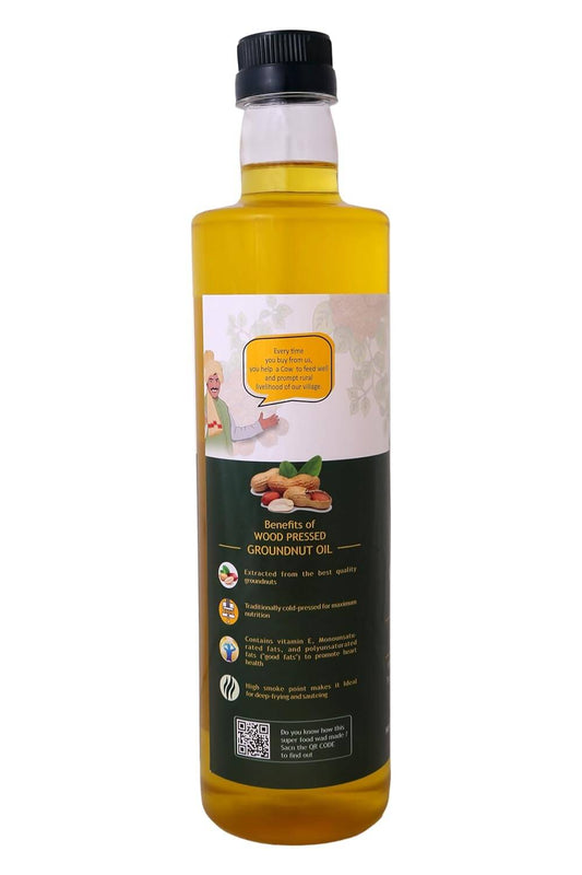 Gavyamart Wood Pressed Groundnut Oil - Grab2buy