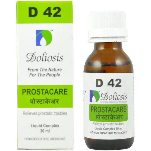Doliosis Homeopathy D42 Prostacare Drops – Homeopathic Prostate Health & Wellness Remedy