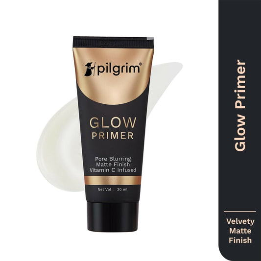 Pilgrim Glow Primer Pore Blurring Matte Finish Vitamin C Infused - Grab2buy