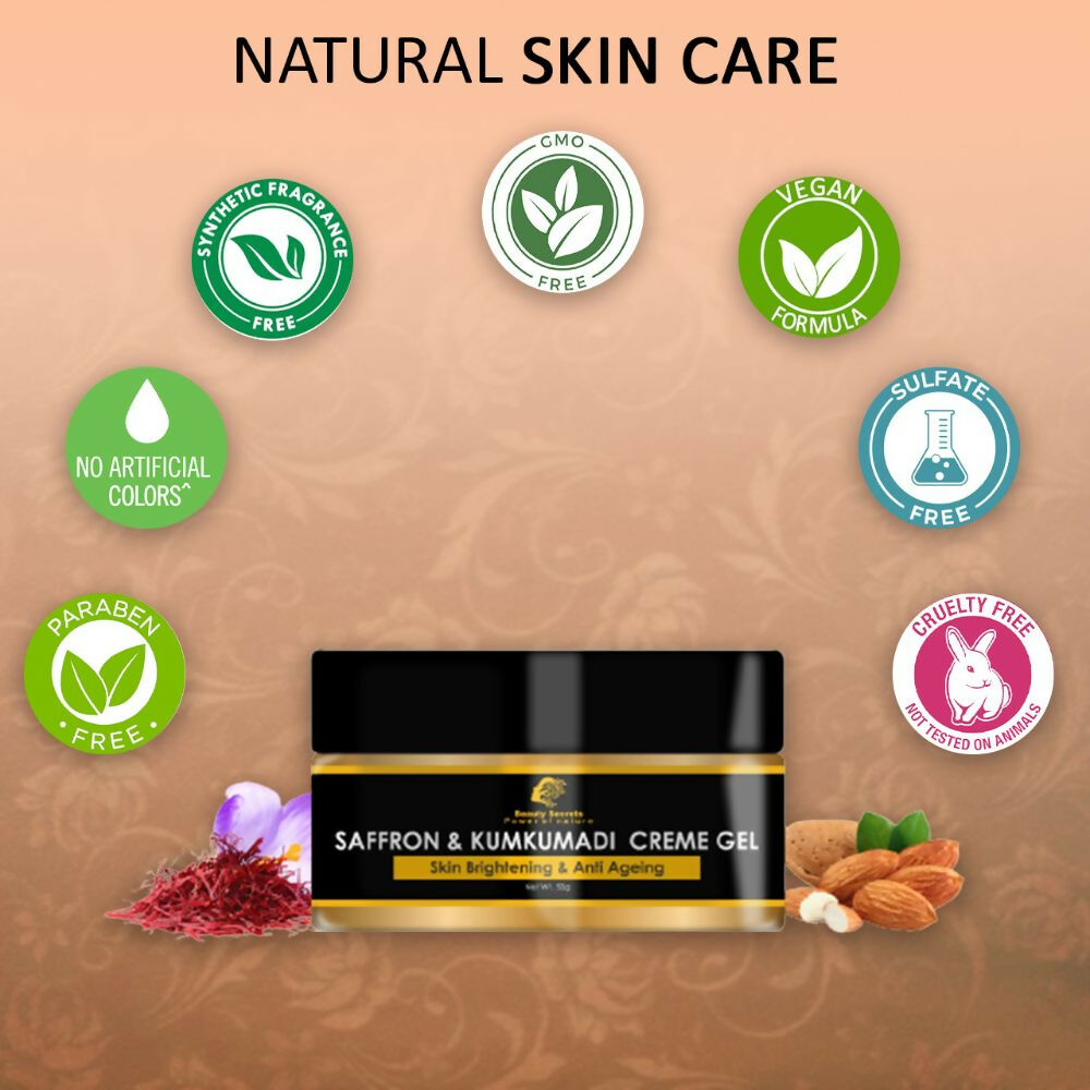 Beauty Secrets Saffron & Kumkumadi Face Cream Gel - Grab2buy