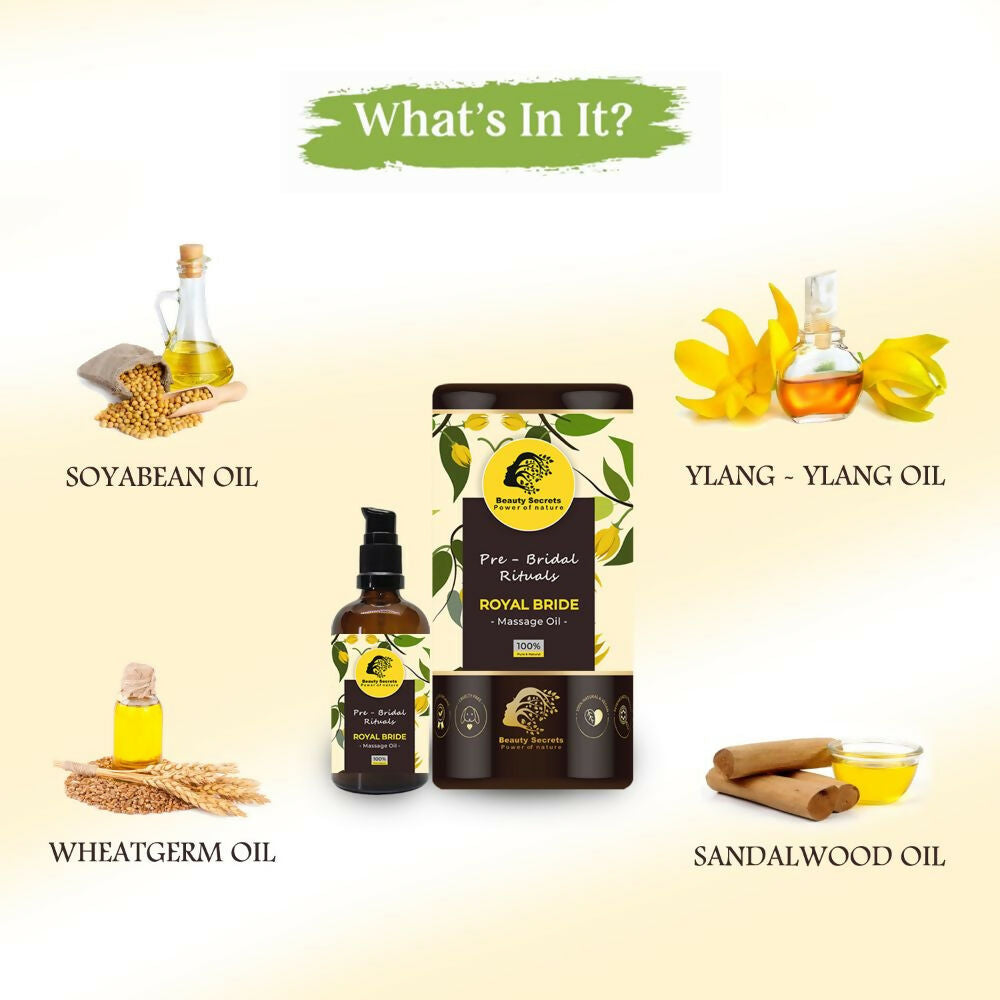 Beauty Secrets Royal Bride Body Massage Oil - Grab2buy