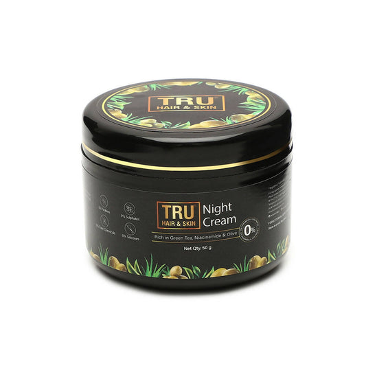 Tru Hair & Skin Night Cream With Green Tea, Niacinamide & Olive Grab2Buy Tru Hair & Skin Grab2Buy
