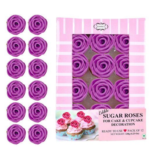 Confect Royal Fuchsia Pink | Edible Sugar Roses Topper