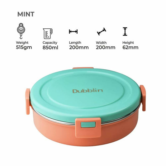 Dubblin Mint Stainless Steel Lunch Box Grab2Buy Dubblin Grab2Buy