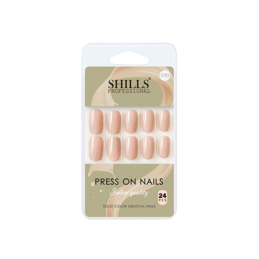 Shills Professional Reusable Press On Nails Square - SPN590