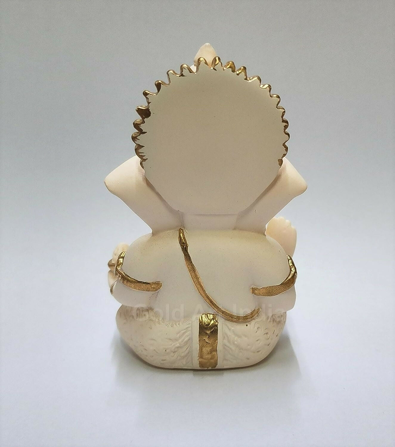 Gold Art India Peach Ivory Finish Ganesha Idol - Grab2buy