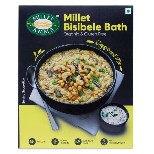 Millet Amma Organic Millet Bisibele Bath Mix - Grab2buy