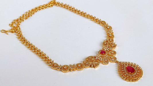 AD Ruby Necklace Grab2Buy Mokshi Collections Grab2Buy