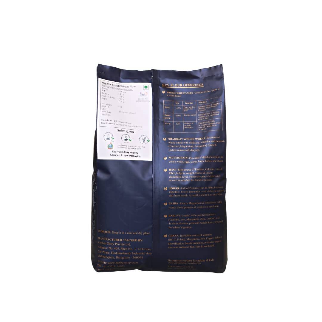 Earthen Story Certified Organic Khapli Wheat Flour - Distacart