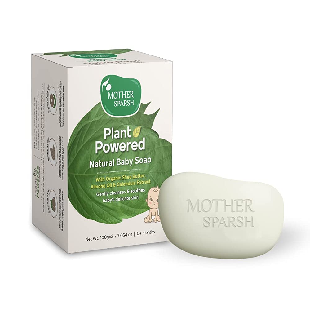 Mother Sparsh Plant Powered Natural Baby Soap (Set of 2) - Grab2buy