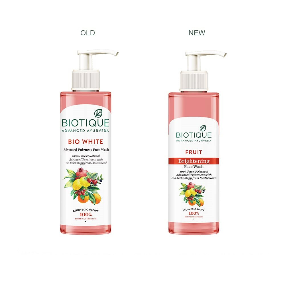 Biotique Advanced Ayurveda Fruit Brightening Face Wash - Grab2buy